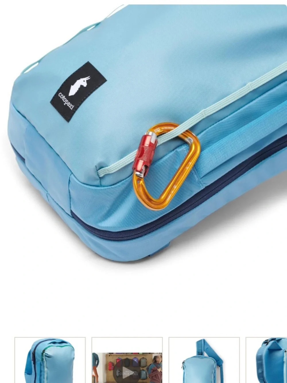 Cotopaxi Teal Blue Daypack - Water-Resistant  Backpack Chasqui 13 L Sling Pack